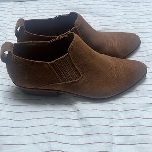 Frye suede mules